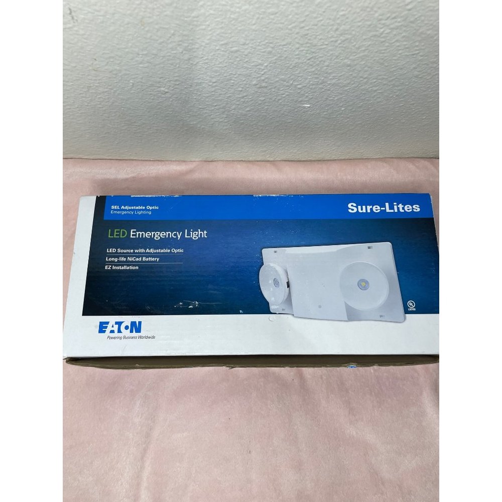 Eaton sure lites led emergency lights two headed long life battery!